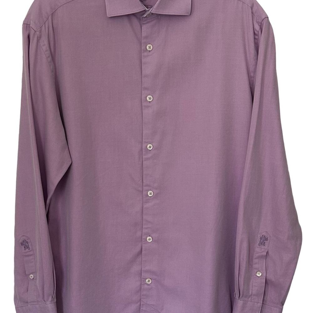 Men’s Bugatchi Button Front Shirt Sz Xl - image 1